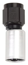 Load image into Gallery viewer, RUSSELL 610403 Russell #4 Straight Crimp-On Hose End Fitting - Aluminum, Black and Silver Anodized