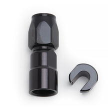 Load image into Gallery viewer, RUSSELL 611253 Russell Fuel Injection Adapter Fitting 611253 – 6 AN Female to 5/16 in SAE Quick Disconnect, Aluminum, Black Anodized