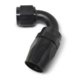 RUSSELL 613405 Russell 613405 ProClassic 6AN Swivel Hose End Fitting with 120-Degree Bend, Black Anodized Aluminum