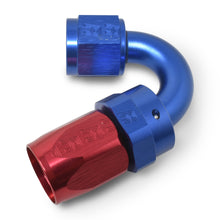 Load image into Gallery viewer, RUSSELL 613450 Russell 613450 ProClassic 6AN 150-Degree Swivel Hose End Fitting with Blue/Red Anodized Aluminum