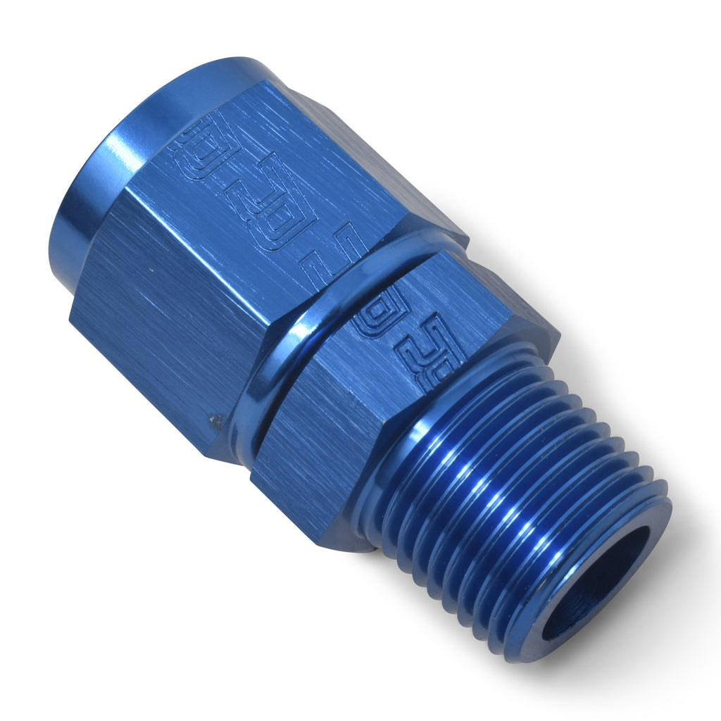 RUSSELL 614206 Russell 614206 6AN Female Swivel to 1/4 inch NPT Male Straight Aluminum Adapter Fitting