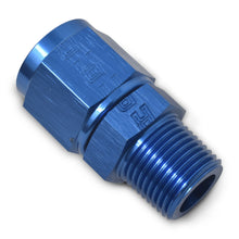Load image into Gallery viewer, RUSSELL 614218 Russell 614218 8AN Female Swivel to 3/8 Inch NPT Male Aluminum Adapter Fitting - Blue Anodized