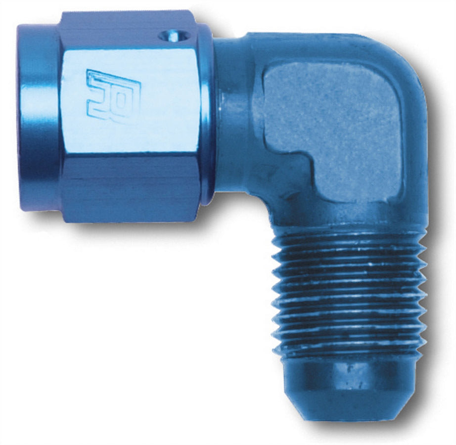 RUSSELL 614803 Russell 614803 3AN Female Swivel to 3AN Male Coupler Fitting - Aluminum, Blue Anodized