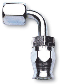 RUSSELL 620461 Russell 620461 4AN 90-Degree Full Flow Steel Hose End Fitting, Nickel Anodized