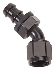 RUSSELL 624103 Twist-Lok Hose End #10 45 Deg Black