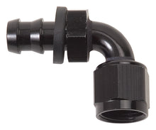 Load image into Gallery viewer, RUSSELL 624153 Russell Twist-Lok Hose End Fitting #4 90 Degree Black Aluminum - Part 624153