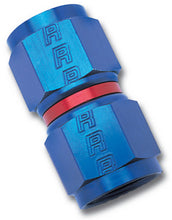 Load image into Gallery viewer, RUSSELL 640000 Russell 640000 6AN Female Swivel Coupler Fitting - Aluminum, Blue/Red Anodized