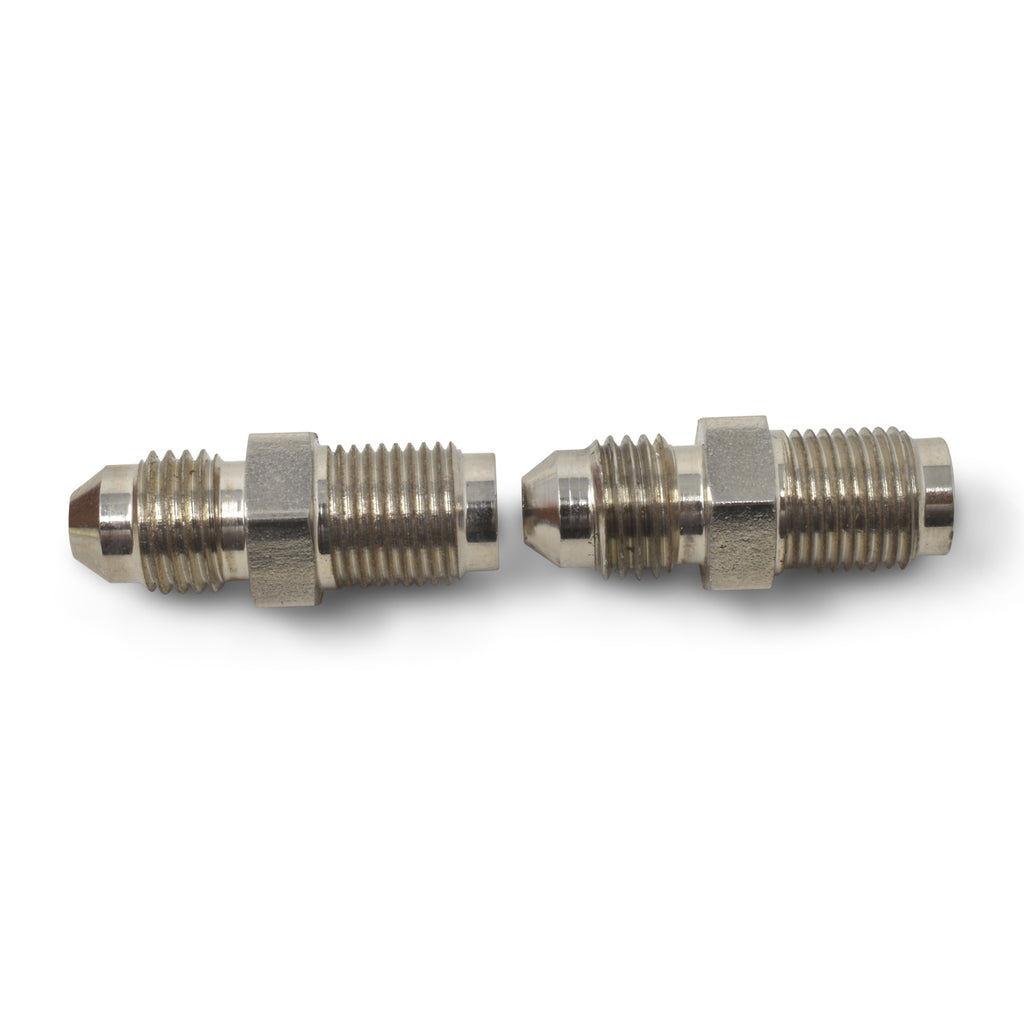 RUSSELL 640321 Russell 640321 7/16 Inch x 20 4AN Brake Male Fitting - Steel Nickel Plated Adapter Pair