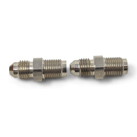 RUSSELL 640321 Russell 640321 7/16 Inch x 20 4AN Brake Male Fitting - Steel Nickel Plated Adapter Pair