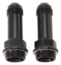 Load image into Gallery viewer, RUSSELL 640363 Russell 640363 Carburetor Inlet Fitting Pair - 6 AN to 7/8-20 Male Aluminum, Black Anodized