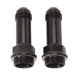 RUSSELL 640373 Russell 640373 Carburetor Inlet Fitting - 8 AN Male to 7/8-20 in Male, Black Anodized Aluminum