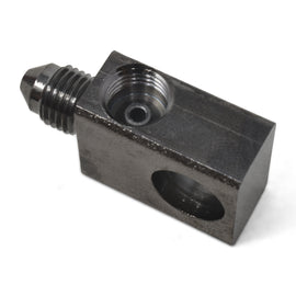RUSSELL 640503 Russell 640503 3/8x3/8 3AN Brake Tee Adapter - Steel, Black Oxide Finish