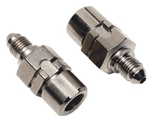 Load image into Gallery viewer, RUSSELL 640591 Russell 640591 Nickel Plated Steel 3 AN Male to 7/16-24 Inverted Female Fitting