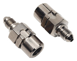 RUSSELL 640591 Russell 640591 Nickel Plated Steel 3 AN Male to 7/16-24 Inverted Female Fitting