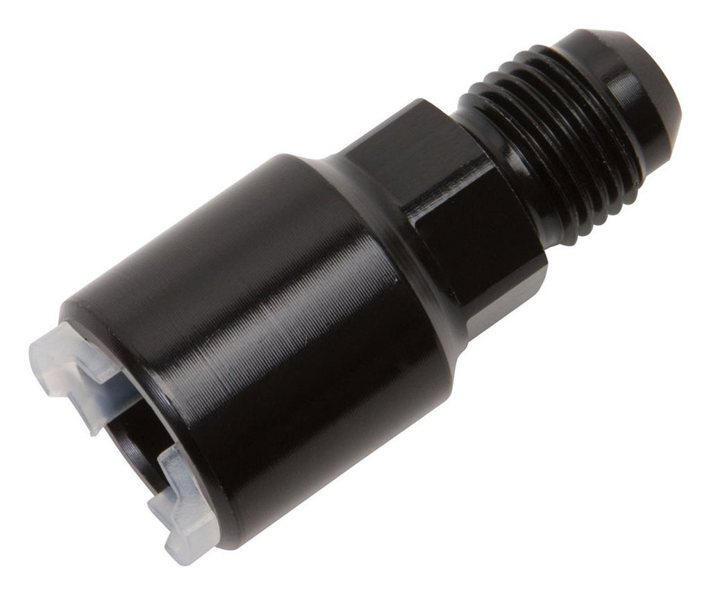 RUSSELL 640863 Push-On EFI Fitting #6 to 5/16in Hard Tube Blck