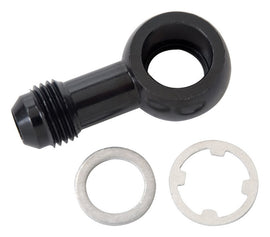 RUSSELL 640923 Russell 640923 6AN Male to 12mm Banjo Fitting - Aluminum Black Anodized Adapter