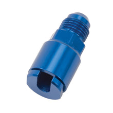 Load image into Gallery viewer, RUSSELL 641300 EFI Fuel Fitting 6an Male to 1/4 Female Blue