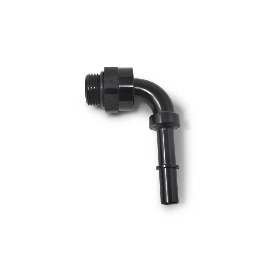 RUSSELL 644053 Russell 644053 3/8 Inch Adapter Fitting with 90 Degree 6 AN Male O-Ring to SAE Quick Disconnect