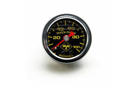 RUSSELL 650320 0-100 PSI Fuel Pressure Gauge Blk Face/Chrm Case