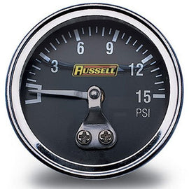 RUSSELL 650330 0-15 PSI Fuel Pressure Gauge