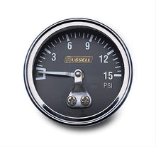 Load image into Gallery viewer, RUSSELL 650350 Russell 650350 Non Liquid Filled Mechanical Pressure Gauge 0-15 psi, 1-1/2 inch Dial