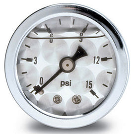 RUSSELL 650390 Russell 650390 Mechanical Liquid-Filled Fuel Pressure Gauge, 0-15 psi, 1-1/2 Inch Diameter