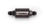 RUSSELL 650613 Check Valve 8an Male to 8an Male Black Anodize