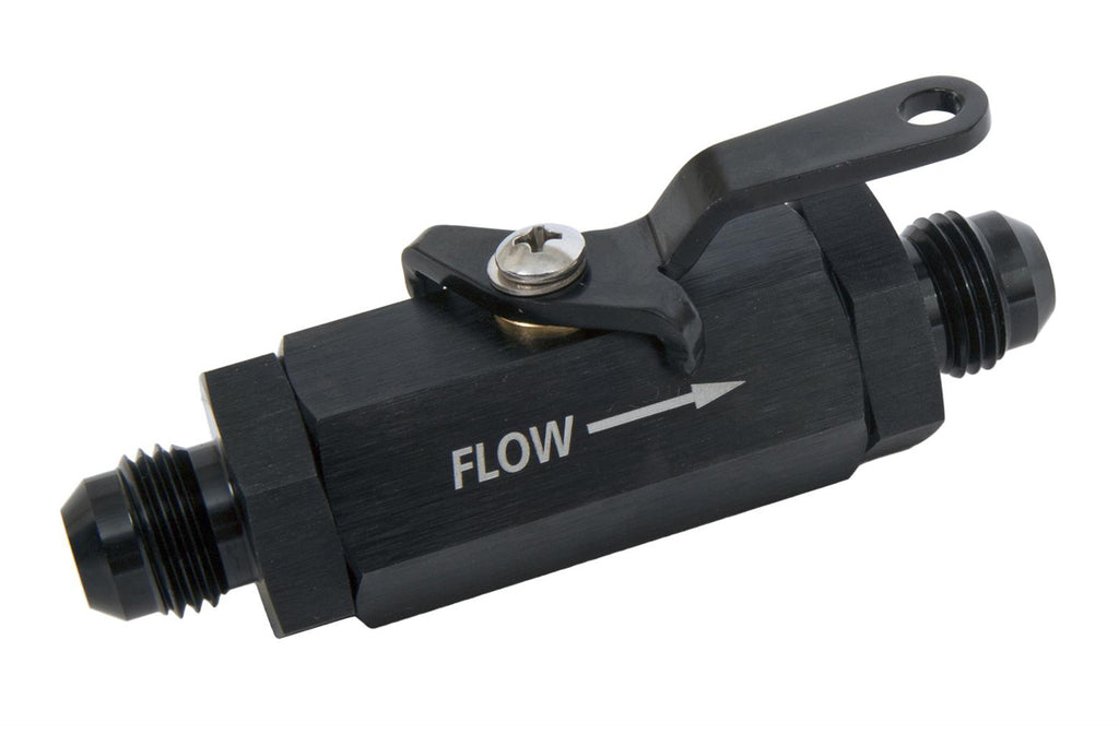 RUSSELL 650633 Shutoff Valve - #6an Male Black Finish
