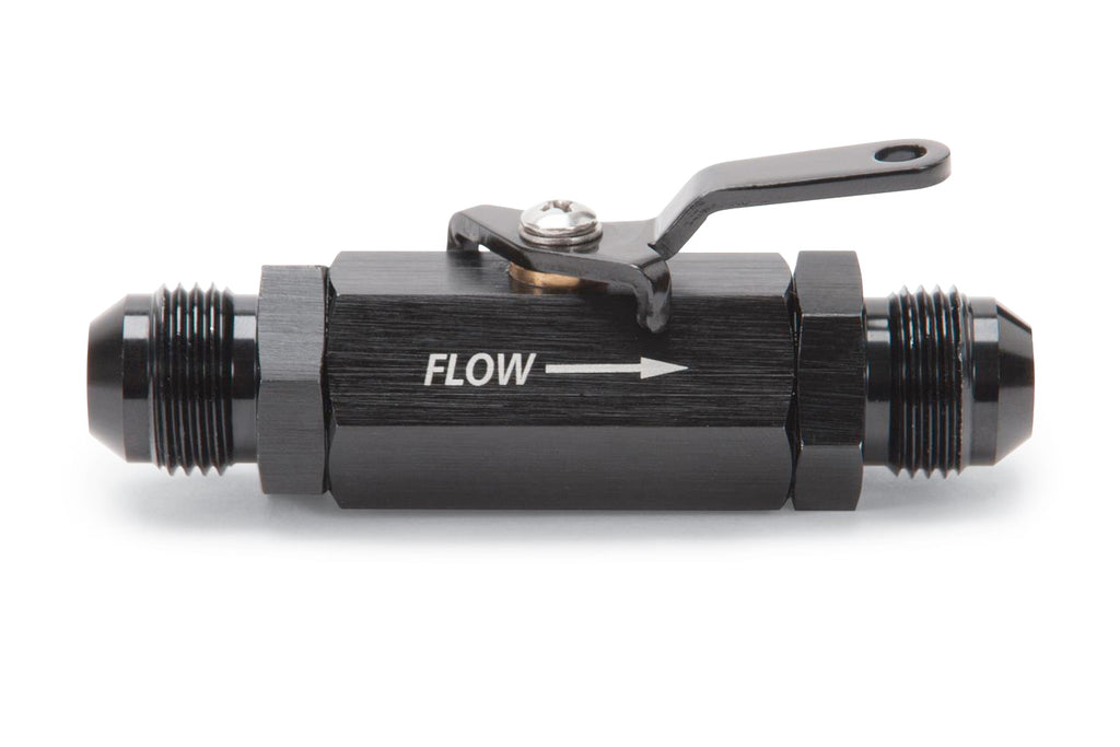 RUSSELL 650643 Shutoff Valve 8an Male Black Finish