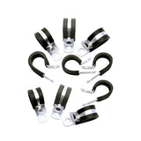 RUSSELL 650970 Russell 650970 4AN Hose Cushion Clamps - Set of 10 with Rubber Lining and Steel Construction