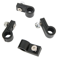 Load image into Gallery viewer, RUSSELL 654253 Russell Line Clamp 6AN Tubing Set - Aluminum, Black Anodized, 0.375 inch ID – Pack of 4