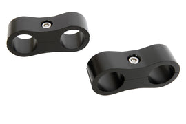 RUSSELL 654303 6an Hose Separator - 2pk Black Anodized