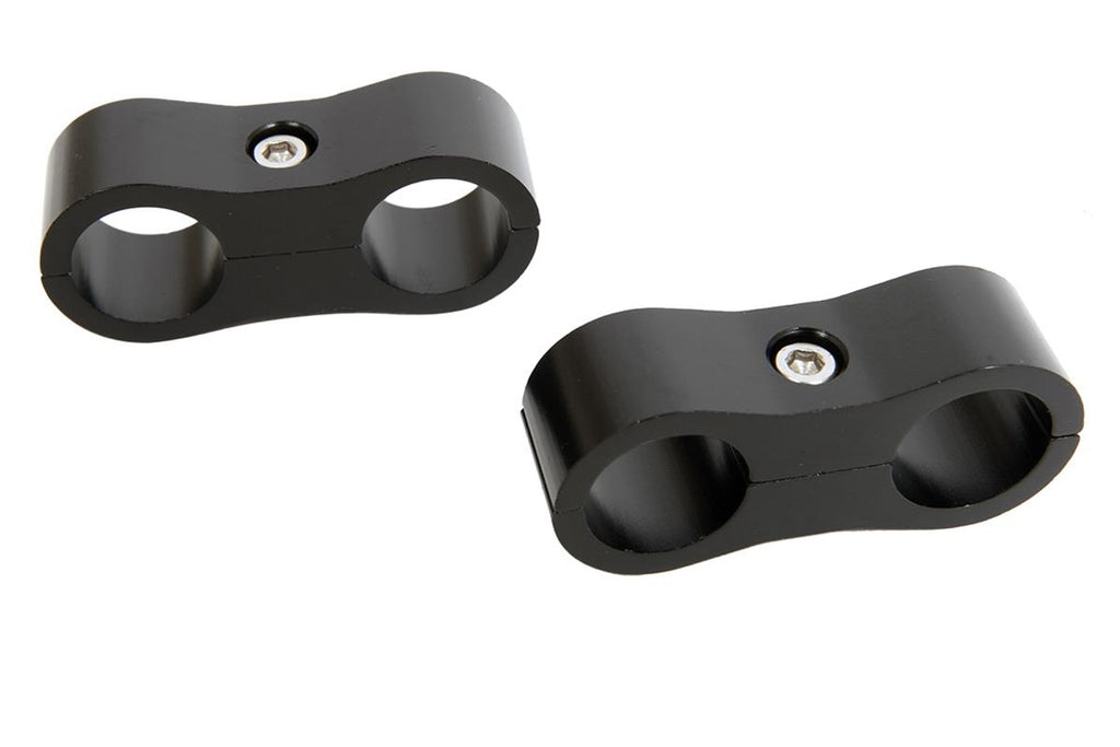 RUSSELL 654313 Russell 654313 8AN Aluminum Hose Separator – Black Anodized Pair for Automotive and Industrial Uses