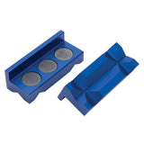 RUSSELL 654420 Russell Billet Aluminum Vice Jaws Blue Anodized - Part 654420