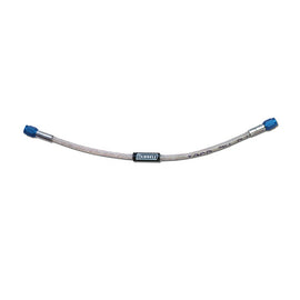 RUSSELL 658510 Russell 658510 6AN Nitrous Hose - 24 Inch Braided Stainless Steel with Blue PTFE Fittings