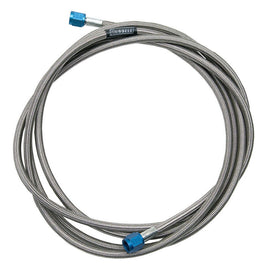 RUSSELL 658540 Russell 658540 6AN Nitrous Hose Assembly, 6 Feet, Blue Braided Stainless Steel with Straight Female Fittings