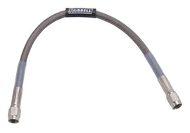 RUSSELL 659050 Russell 659050 4AN Straight Brake Hose Assembly - 24 Inch Braided Stainless Steel with Zinc Oxide Fittings