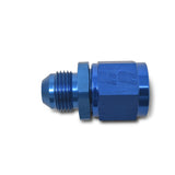 RUSSELL 660010 Russell 660010 8AN Female to 4AN Male Aluminum Adapter Fitting with Blue Anodized Finish