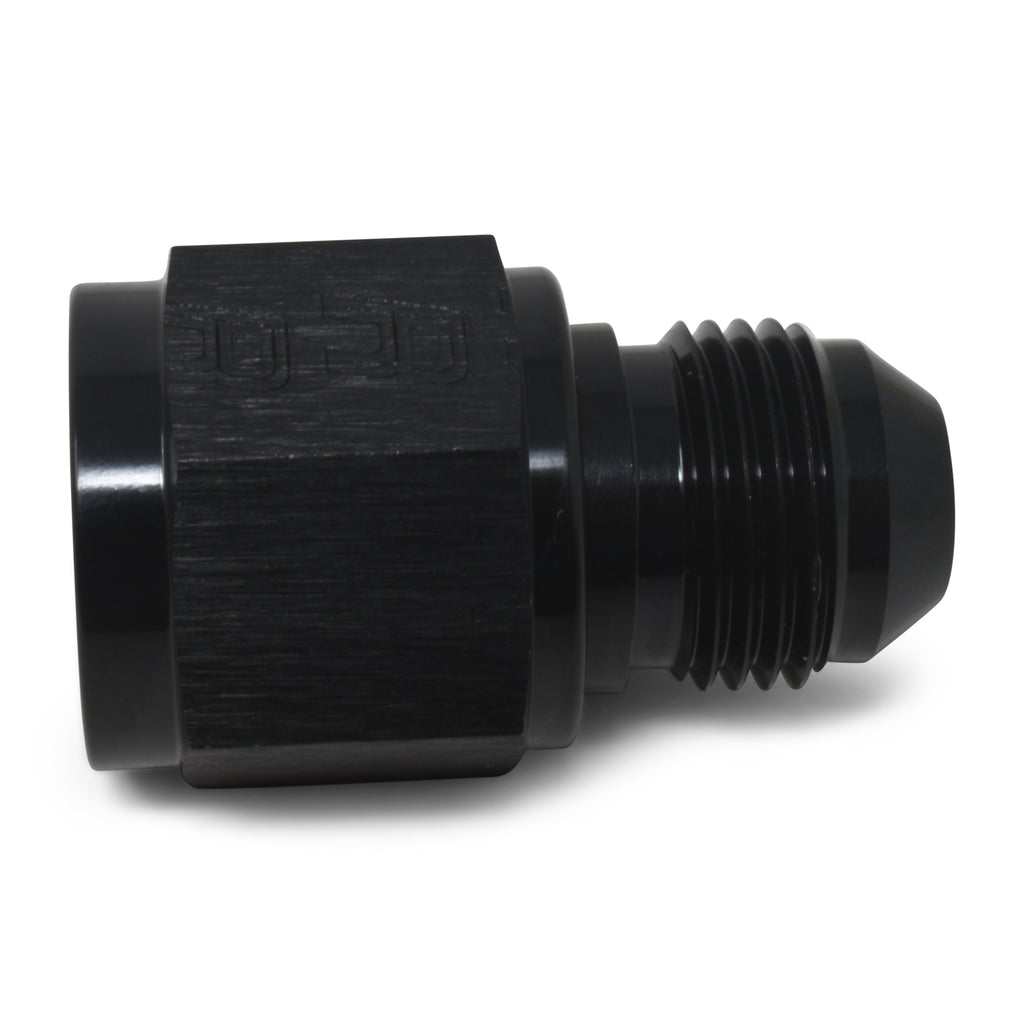RUSSELL 660013 Russell 660013 8AN Female to 4AN Male Straight Aluminum Fitting - Black Anodized
