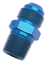 Load image into Gallery viewer, RUSSELL 660080 Russell 660080 10AN Male to 3/4 NPT Male Adapter Fitting, Aluminum with Blue Anodized Finish