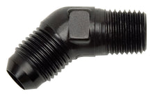 Load image into Gallery viewer, RUSSELL 660103 Russell 660103 6AN to 45 Degree 1/8 in NPT Male Aluminum Adapter, Black Anodized
