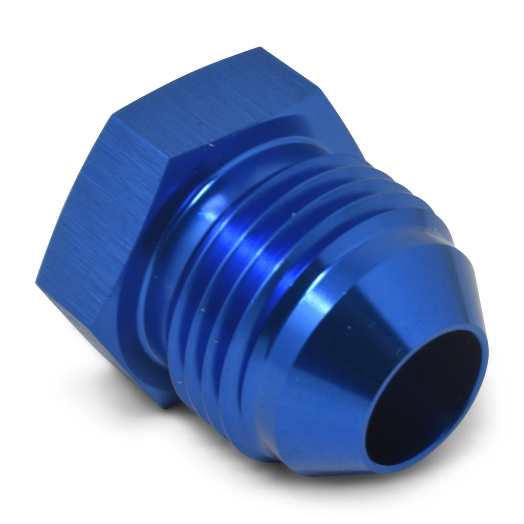 RUSSELL 660180 Russell 660180 4AN Flare Plug Adapter - Blue Anodized Aluminum