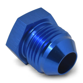 RUSSELL 660190 Russell 660190 6AN Flare Plug Adapter - Blue Aluminum Hex Head Fitting