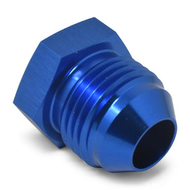 RUSSELL 660200 Russell 660200 8AN Flare Plug Adapter Blue Aluminum