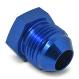 RUSSELL 660200 Russell 660200 8AN Flare Plug Adapter Blue Aluminum