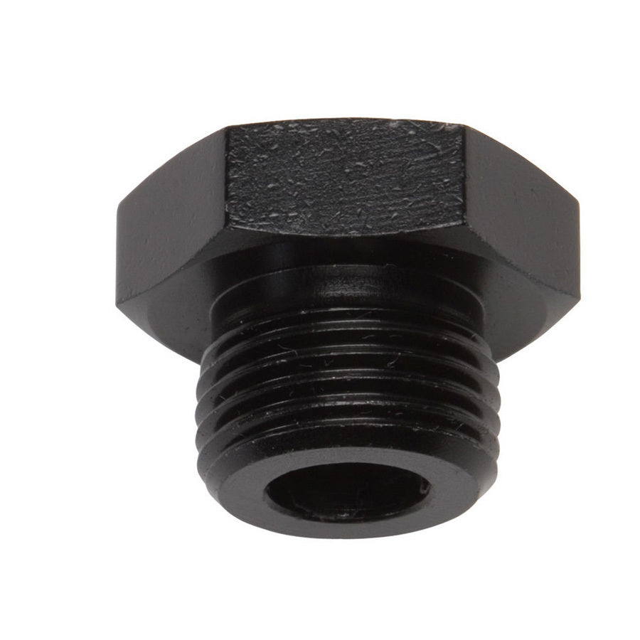 RUSSELL 660273 Russell 660273 6AN ORB Plug - Black Anodized Aluminum for Fuel and Hydraulic Systems
