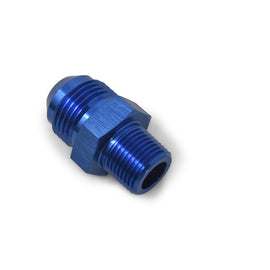 RUSSELL 660470 Russell 660470 8AN Male to 1/4-Inch NPT Male Aluminum Adapter with Blue Anodized Finish