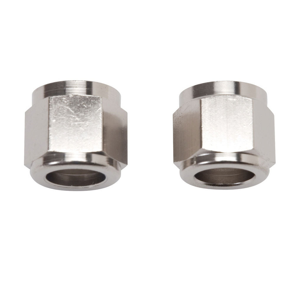RUSSELL 660581 Russell Endura Tube Nut #8 - 1/2 Inch Aluminum Nickel Anodized Fitting Pair