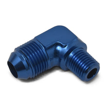 Load image into Gallery viewer, RUSSELL 660790 Russell 660790 3AN to 1/8 in NPT 90 Degree Aluminum Fitting - Blue Anodized