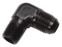 Load image into Gallery viewer, RUSSELL 660803 Russell 660803 4AN to 1/8 in NPT Black Aluminum 90-Degree Fitting Adapter